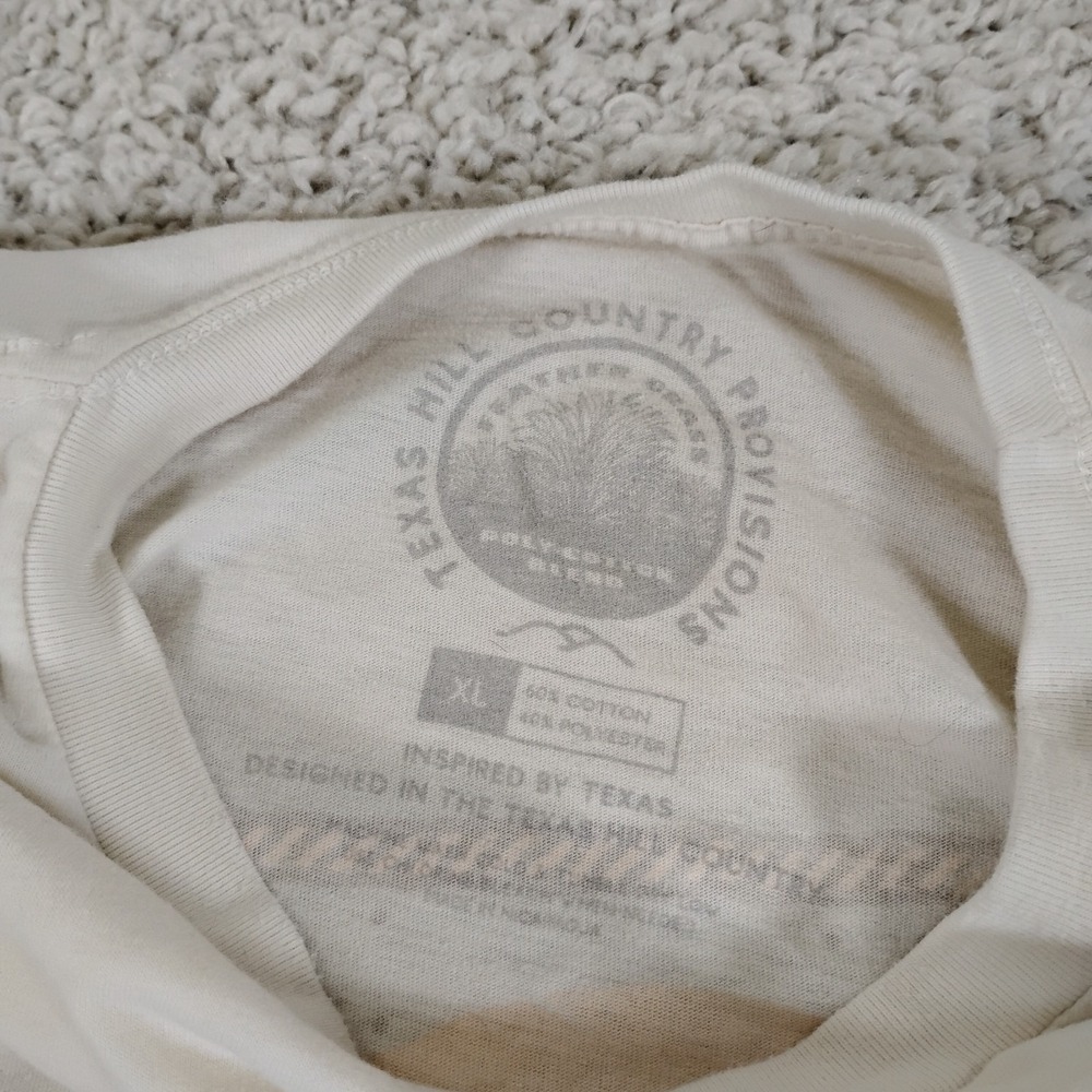 Texas Hill Country Provisions Shirt Mens XL Beige Cowboy Western Tx Hiking Camp - Picture 7 of 10